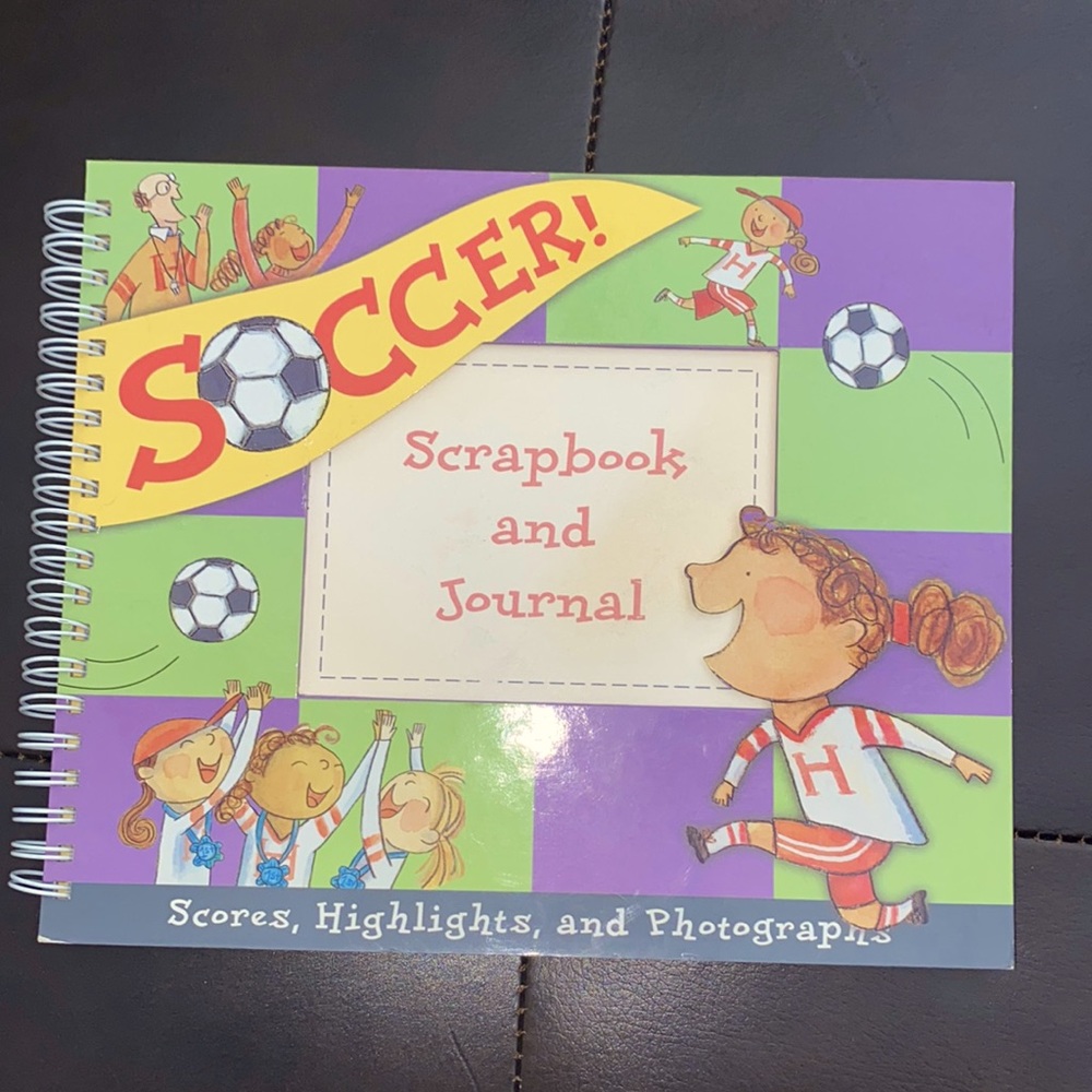 Soccer scrapbook and journal. Season’s scores, highlights, photographs